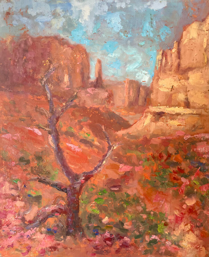 Arches’ Light — Oil on wood panel, 24 x 18 in. $950